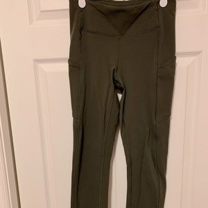 Lululemon speed tight in dark green. Size 4